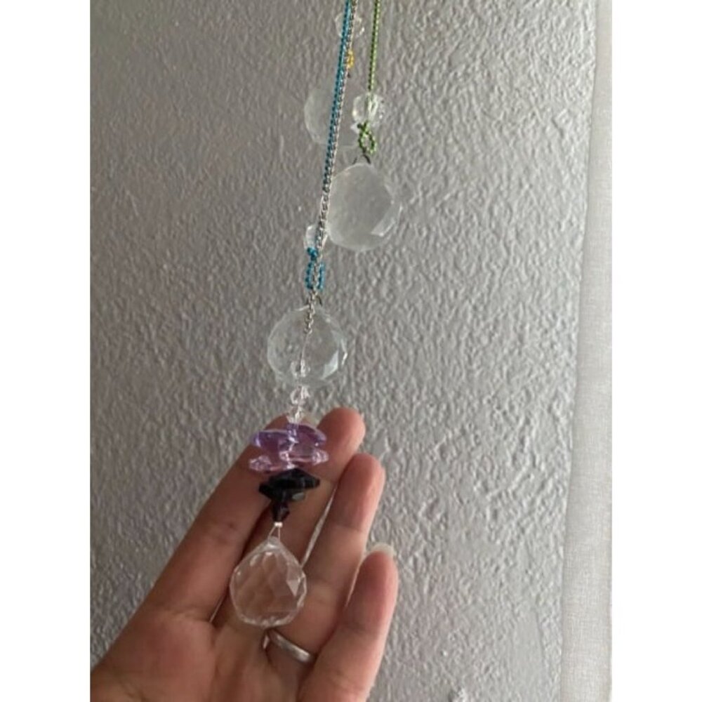 Hanging Crystal Suncatchers Clear Crystal Balls Prisms Chandelier Rainbow Maker